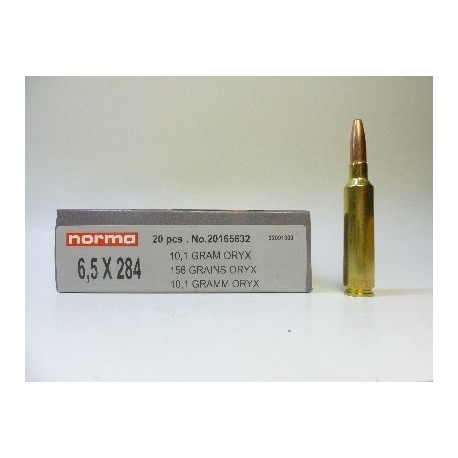 MUNICION NORMA CAL. 6,5X284 156gr. ORIX