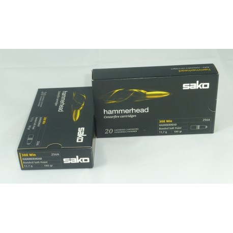 MUNICION SAKO .308W HAMMERHEAD 180 gr. 
