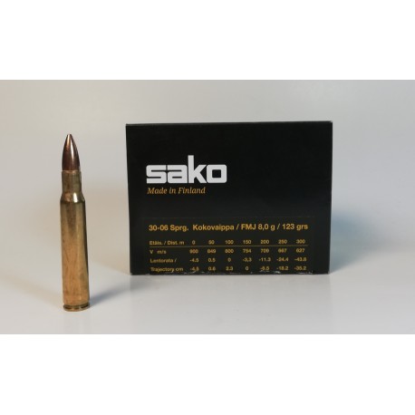 MUNICION SAKO .30-06 123 GR. RANGE SPEED CAJA DE 50 UNIDADES
