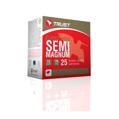 TRUST SEMIMAGNUM ECOFIELTRO 40 GR. 12/70/22 PERDIGON Nº 7 CAJA DE 25 U.