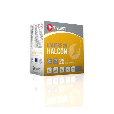 CARTUCHOS TRUST HALCON CALIBRE 20 26 GR. PERDIGON 10