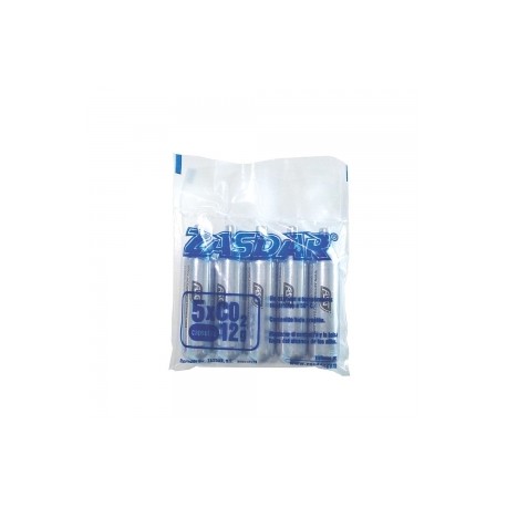 CAPSULAS DE Co2 12 GR bolsa con 5 unidades