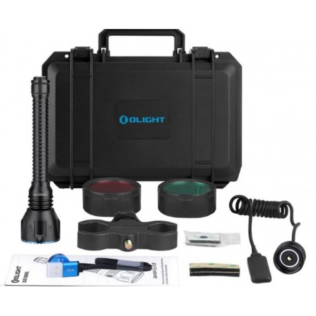 Kit de caza linterna LED recargable Javelot Turbo 1.300 lum. Olight